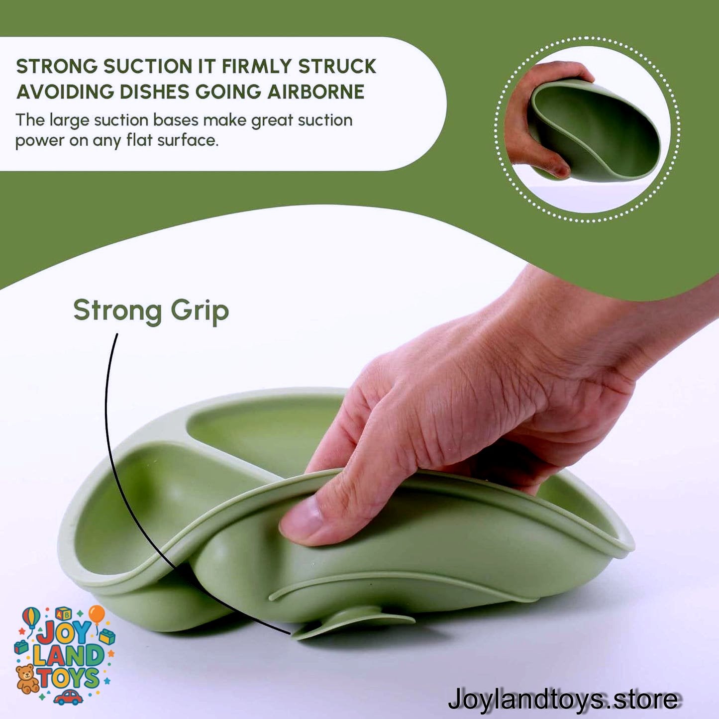 Joy Land Toys – 10-Piece Silicone Baby Feeding Set | Complete Self-Feeding Kit for Infants & Toddlers