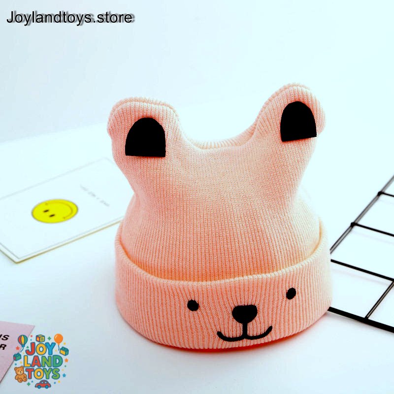 Joy Land Toys Baby Protective Cap – Soft Linen Cartoon Hat (Unisex)
