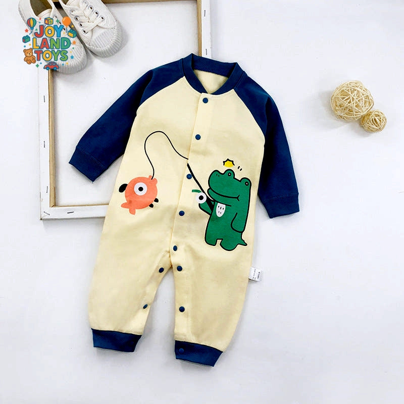 Joy Land Toys Cotton Baby Long Sleeve Romper Collection β 100% Cotton Infant Onesie