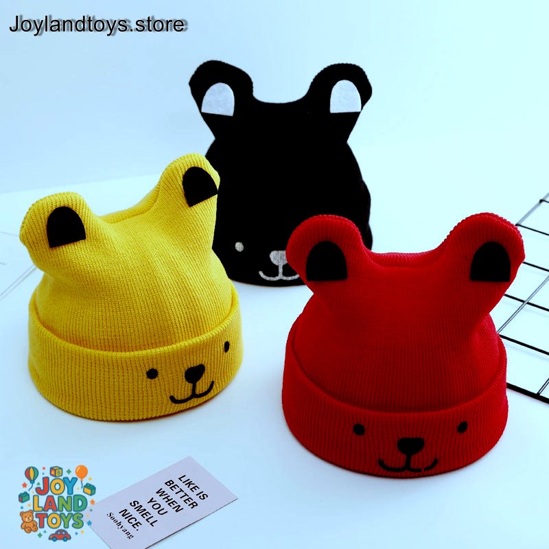 Joy Land Toys Baby Protective Cap – Soft Linen Cartoon Hat (Unisex)