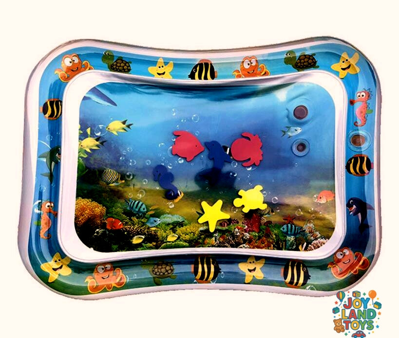 Joy Land Toys Baby Inflatable Water Play Mat – Tummy Time Sensory Toy for Infants