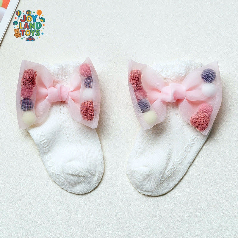 Joy Land Toys Cartoon Cotton Socks for Girls – Soft, Breathable & Adorable Designs