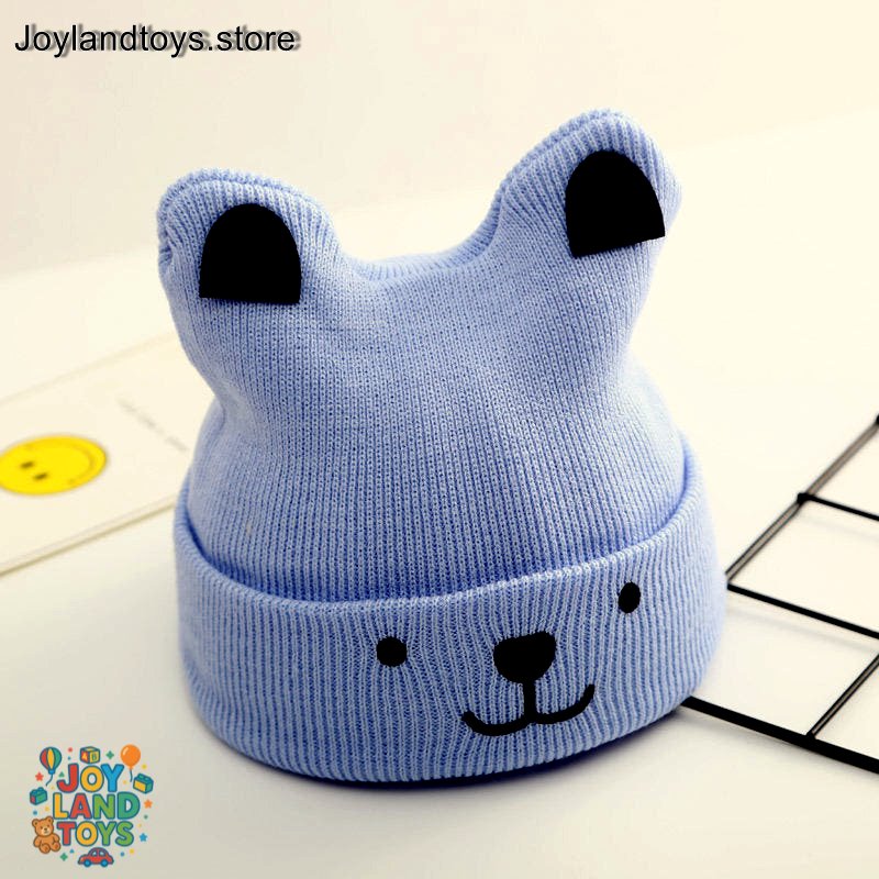 Joy Land Toys Baby Protective Cap – Soft Linen Cartoon Hat (Unisex)
