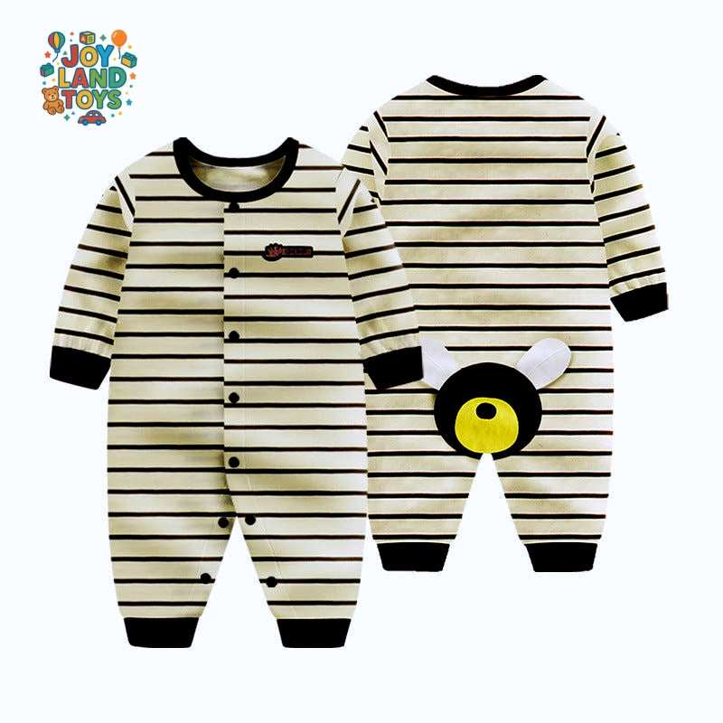 Joy Land Toys Cotton Baby Long Sleeve Romper Collection β 100% Cotton Infant Onesie