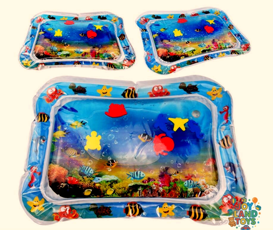 Joy Land Toys Baby Inflatable Water Play Mat – Tummy Time Sensory Toy for Infants