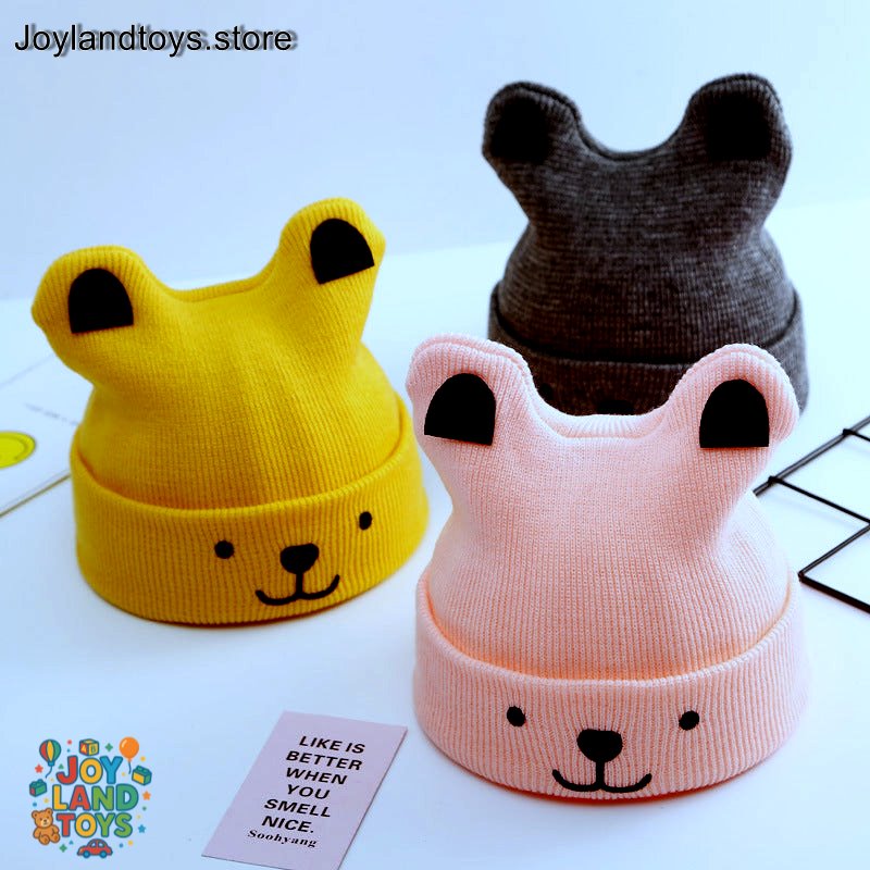 Joy Land Toys Baby Protective Cap – Soft Linen Cartoon Hat (Unisex)