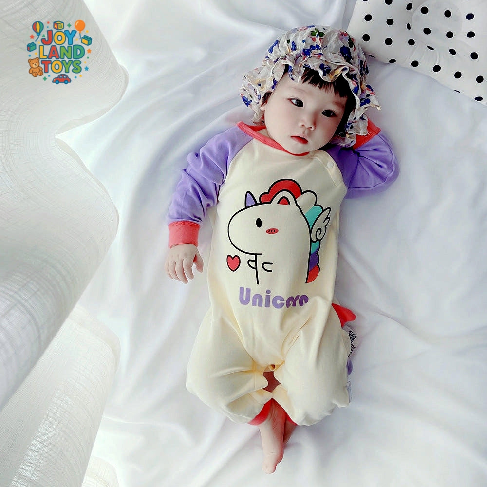 Joy Land Toys Cotton Baby Long Sleeve Romper Collection β 100% Cotton Infant Onesie