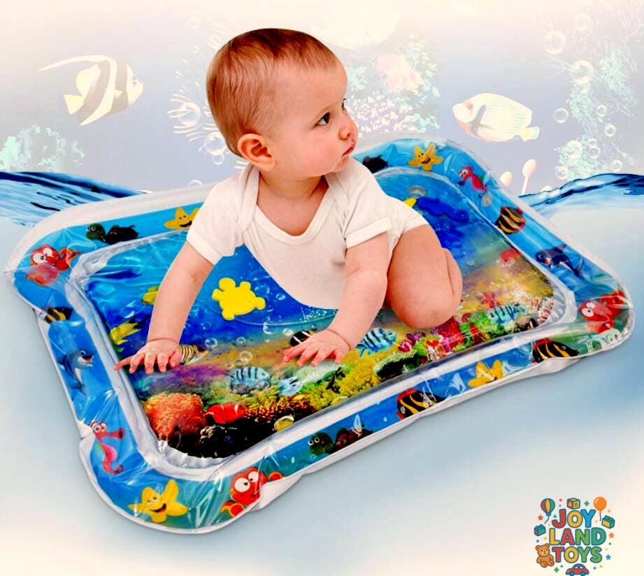 Joy Land Toys Baby Inflatable Water Play Mat – Tummy Time Sensory Toy for Infants