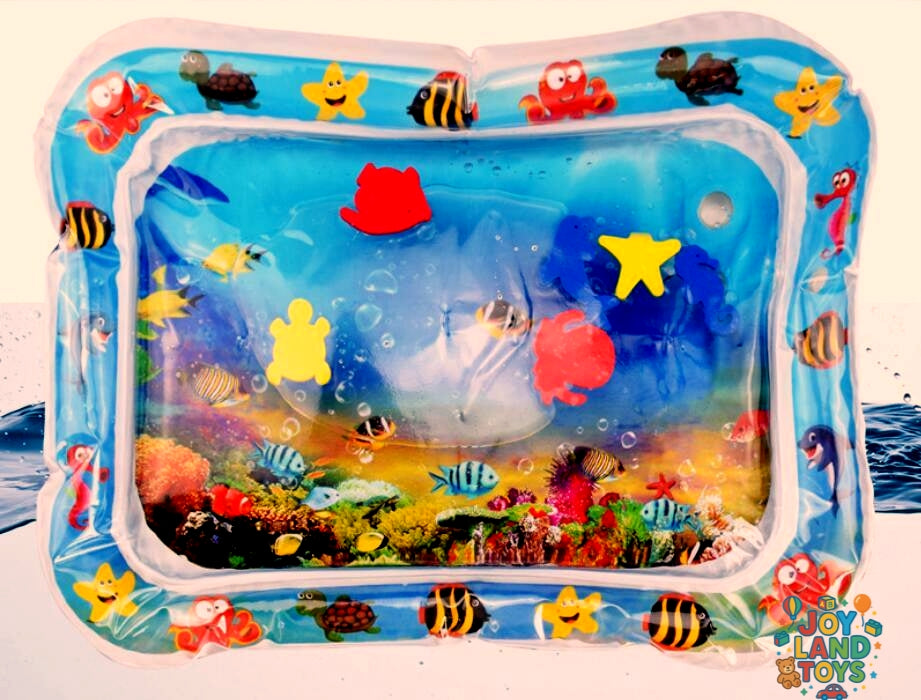 Joy Land Toys Baby Inflatable Water Play Mat – Tummy Time Sensory Toy for Infants