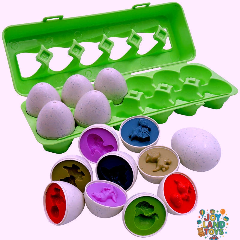 Joy Land Toys Baby Learning Educational Toy Smart Egg Toy Games Shape Matching Sorters Toys Montessori Eggs Toys For Kids Children