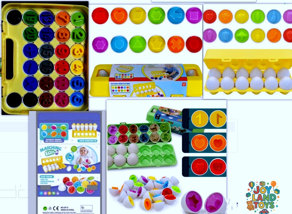 Joy Land Toys Baby Learning Educational Toy Smart Egg Toy Games Shape Matching Sorters Toys Montessori Eggs Toys For Kids Children