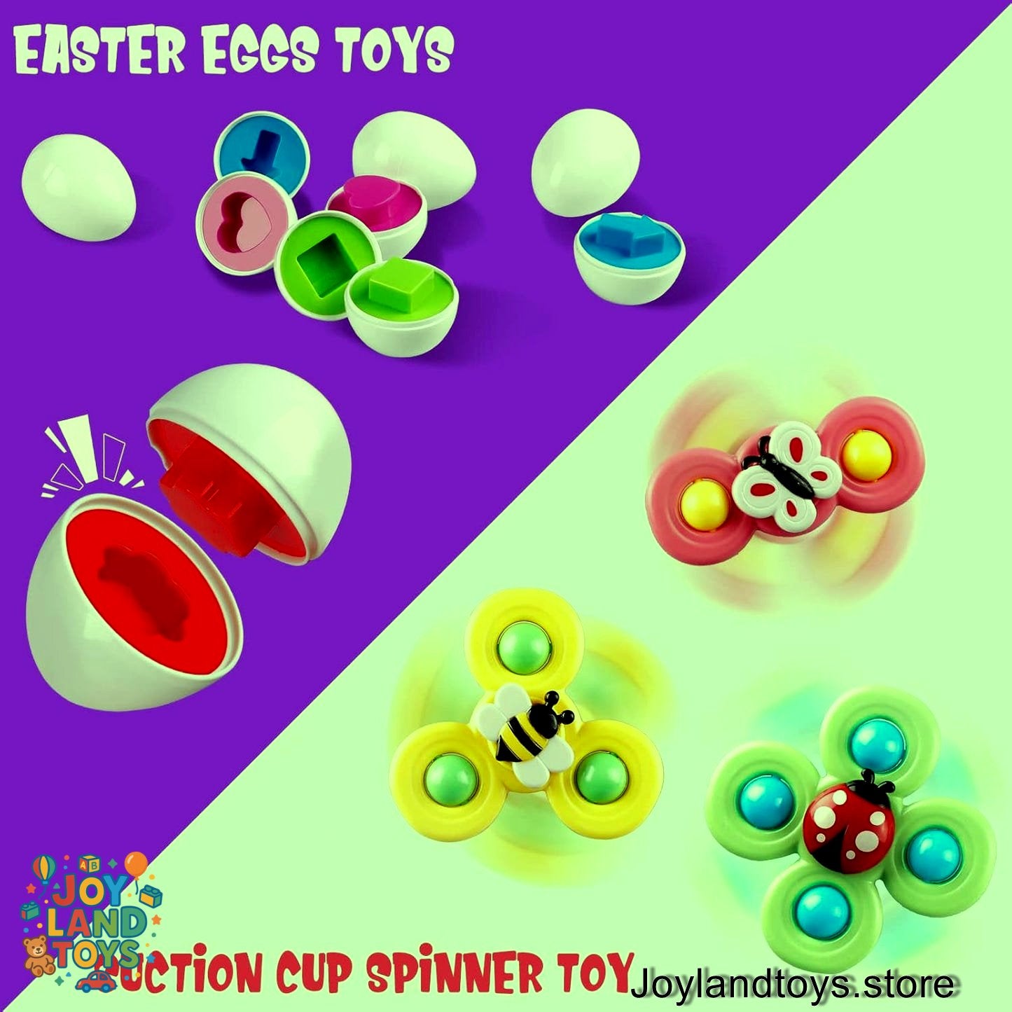 Joy Land Toys – 6-in-1 Montessori Baby Toy Set | Sensory, Teething & Learning Toys for 6–36 Months