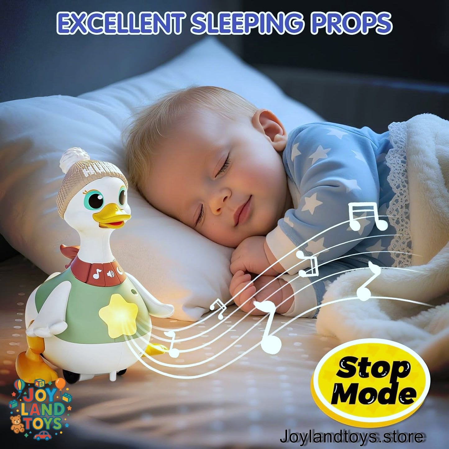 Joy Land Toys – HOLA Baby Toys 6–12 Months Musical Dancing Duck Toy Set | Tummy Time, Crawling & Interactive Learning Toy