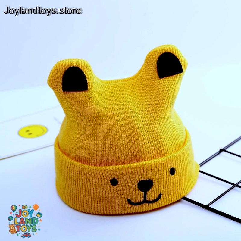 Joy Land Toys Baby Protective Cap – Soft Linen Cartoon Hat (Unisex)