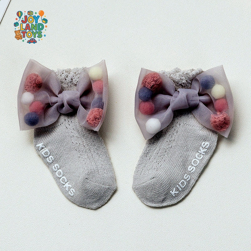 Joy Land Toys Cartoon Cotton Socks for Girls – Soft, Breathable & Adorable Designs