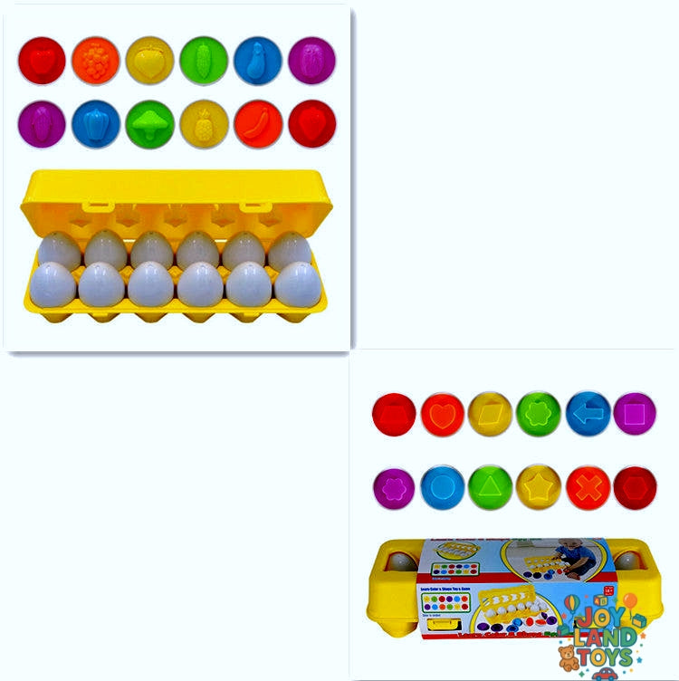 Joy Land Toys Baby Learning Educational Toy Smart Egg Toy Games Shape Matching Sorters Toys Montessori Eggs Toys For Kids Children