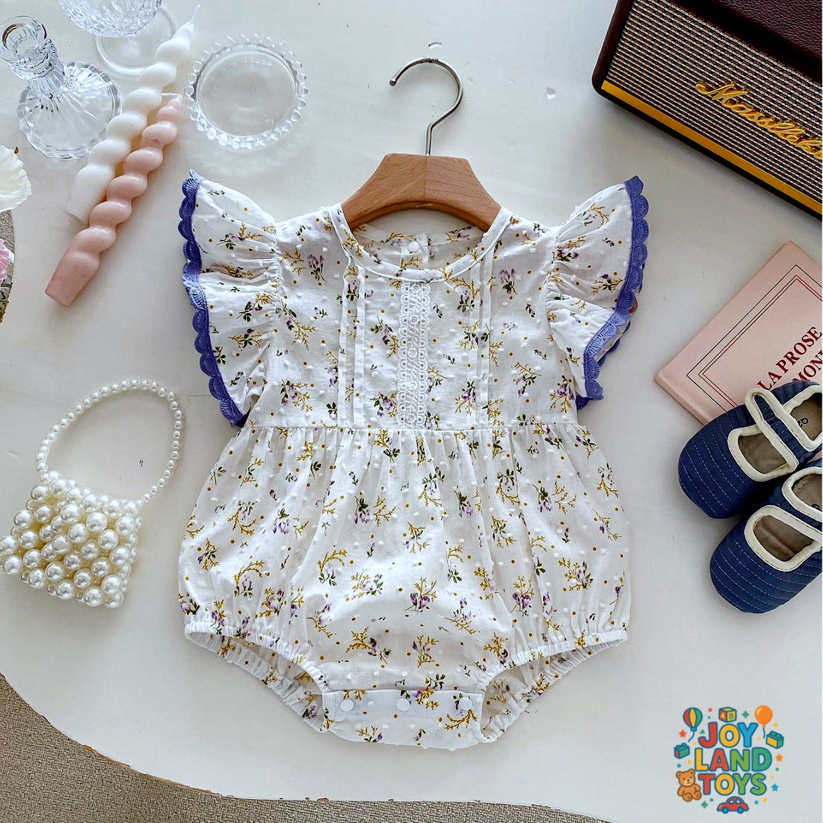 Joy Land Toys Cotton Baby Triangle Jumpsuit β Korean Style Summer Romper