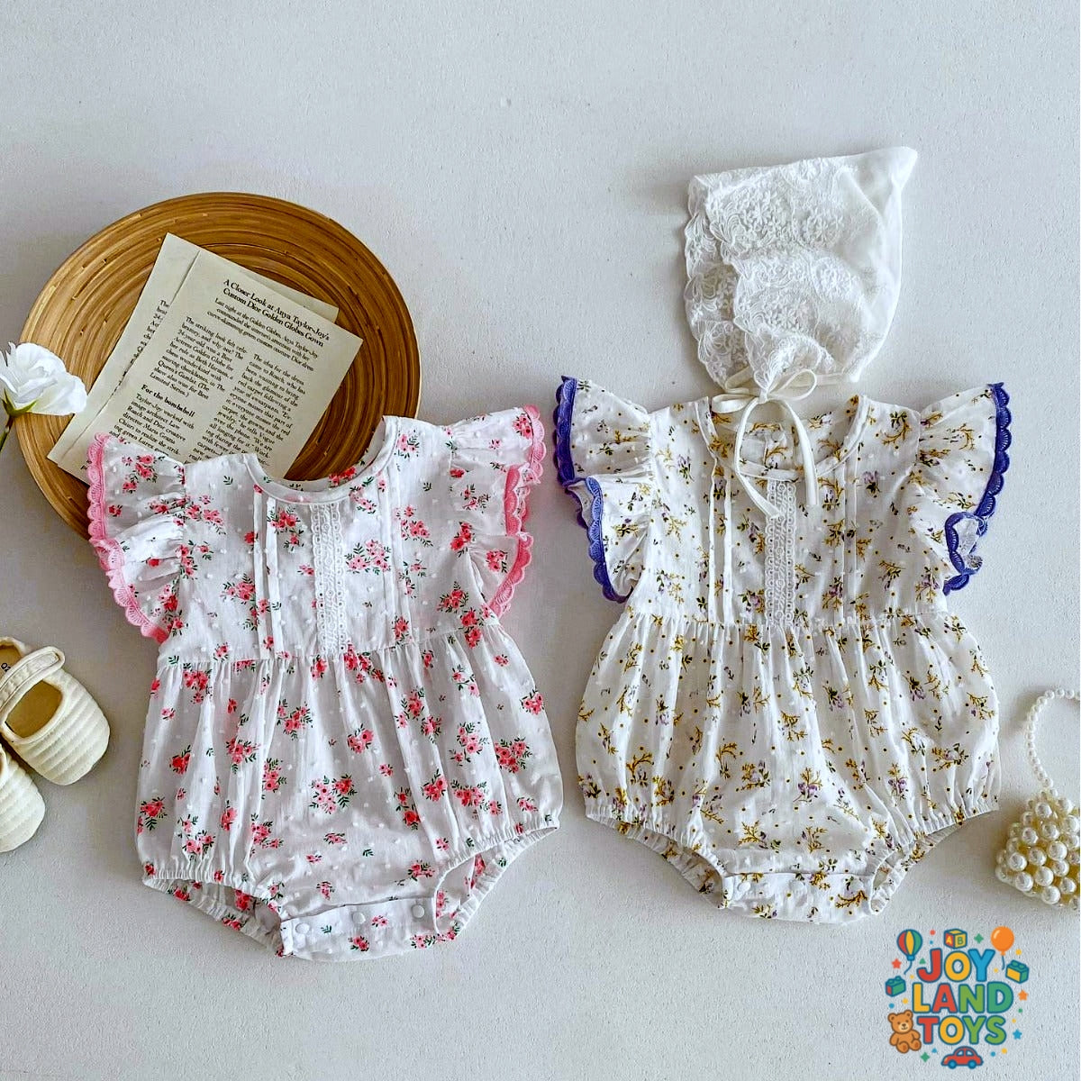 Joy Land Toys Cotton Baby Triangle Jumpsuit β Korean Style Summer Romper