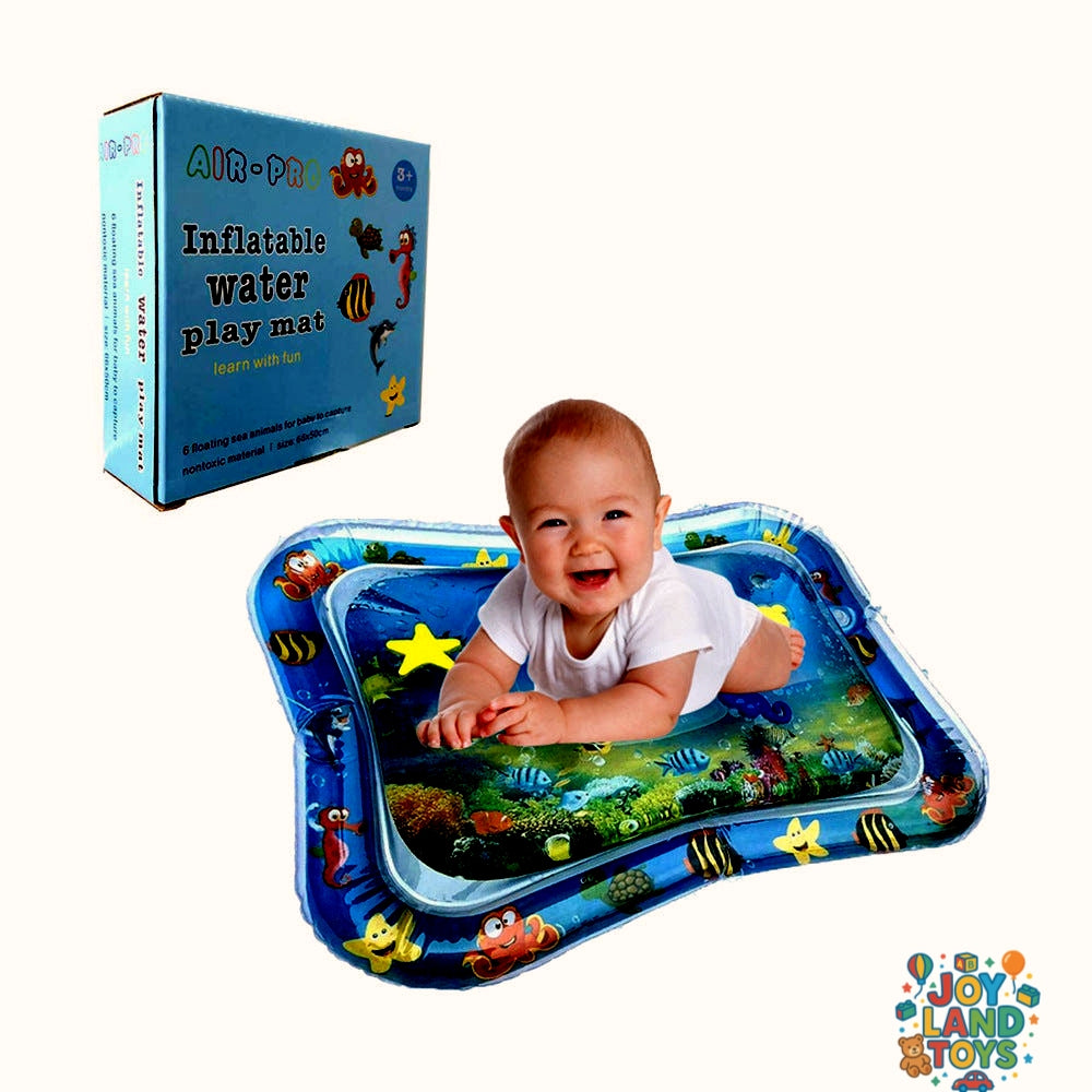 Joy Land Toys Baby Inflatable Water Play Mat – Tummy Time Sensory Toy for Infants