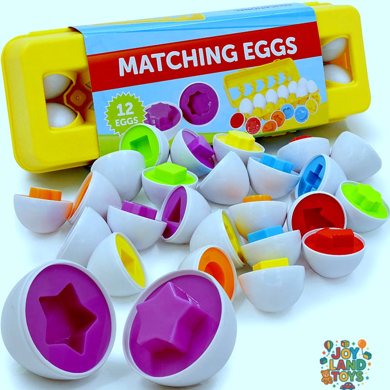 Joy Land Toys Baby Learning Educational Toy Smart Egg Toy Games Shape Matching Sorters Toys Montessori Eggs Toys For Kids Children