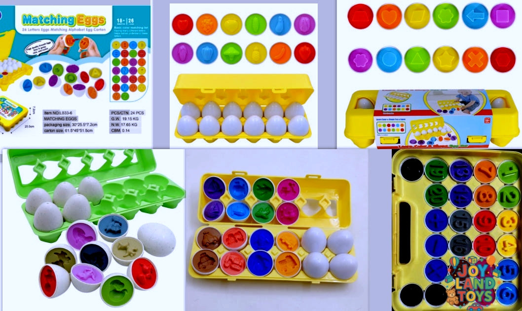Joy Land Toys Baby Learning Educational Toy Smart Egg Toy Games Shape Matching Sorters Toys Montessori Eggs Toys For Kids Children