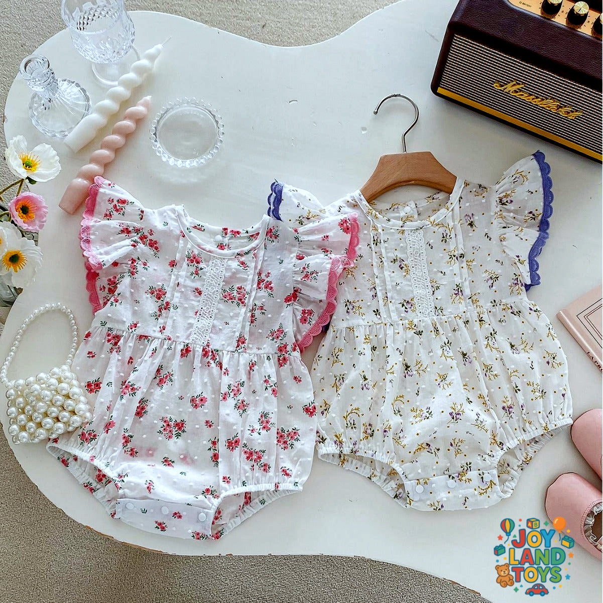 Joy Land Toys Cotton Baby Triangle Jumpsuit β Korean Style Summer Romper