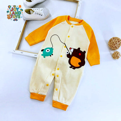 Joy Land Toys Cotton Baby Long Sleeve Romper Collection – 100% Cotton Infant Onesie
