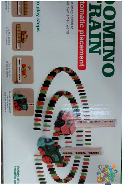 Joy Land Toys Domino Train Toys Baby Toys Car Puzzle Automatic Release Licensing Electric Building Blocks Train Toy