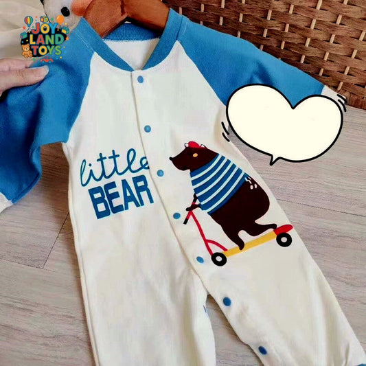 Joy Land Toys Cotton Baby Long Sleeve Romper Collection – 100% Cotton Infant Onesie