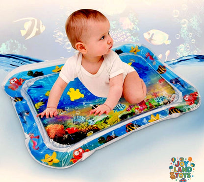 Joy Land Toys Baby Inflatable Water Play Mat – Tummy Time Sensory Toy for Infants