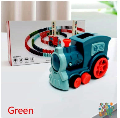 Joy Land Toys Domino Train Toys Baby Toys Car Puzzle Automatic Release Licensing Electric Building Blocks Train Toy