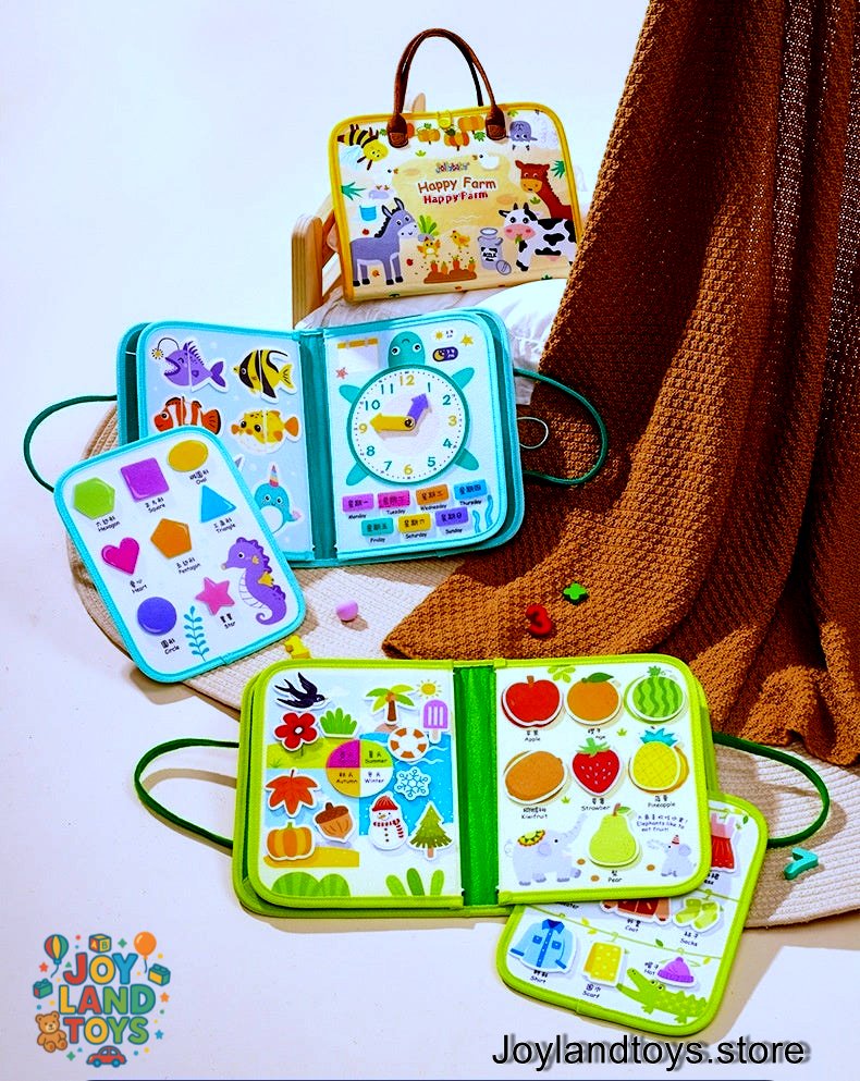 Joy Land Toys Tear Book – Soft Fabric Early Education Toy Set for Infants