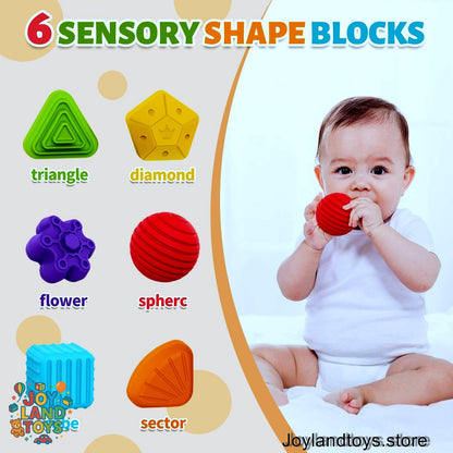 Joy Land Toys – Montessori Shape Sorter &amp; Sensory Baby Activity Cube (Educational Toy for 1–2 Year Olds)