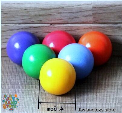 Joy Land Toys Wooden Building Block Set – 12-Piece Hand-Painted Natural Pine Toys