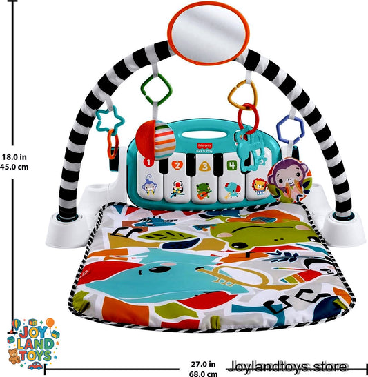 Joy Land Toys – Newborn Baby Gym with 4 Ways to Play | Musical Activity Playmat with Lights, Sounds &amp; Learning Fun