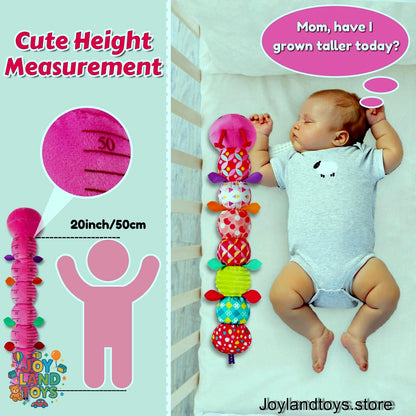 Joy Land Toys – 5-in-1 Musical Caterpillar Plush Toy | Sensory Rattle &amp; Teething Toy for Babies (0–12 Months)