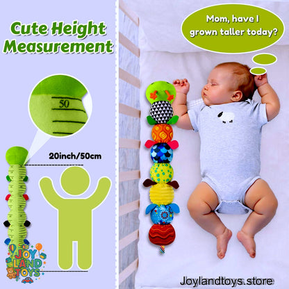 Joy Land Toys – 5-in-1 Musical Caterpillar Plush Toy | Sensory Rattle &amp; Teething Toy for Babies (0–12 Months)