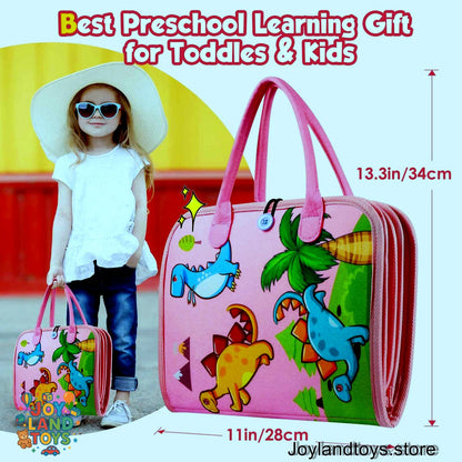 Joy Land Toys Montessori Busy Board for Toddlers – 26-in-1 Educational Learning Toy