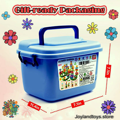 Joy Land Toys – 46 PCS Flower Garden Building Toy for Kids (STEM Educational Play Set)