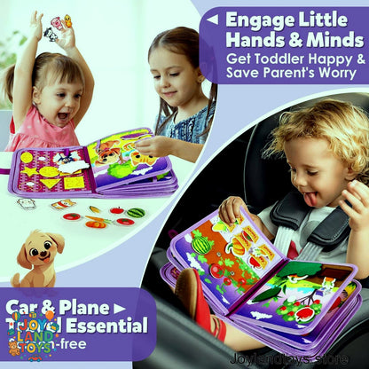 Joy Land Toys – 22-in-1 Montessori Farm Busy Book for Toddlers (Ages 1–3)