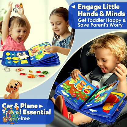 Joy Land Toys – 22-in-1 Montessori Farm Busy Book for Toddlers (Ages 1–3)