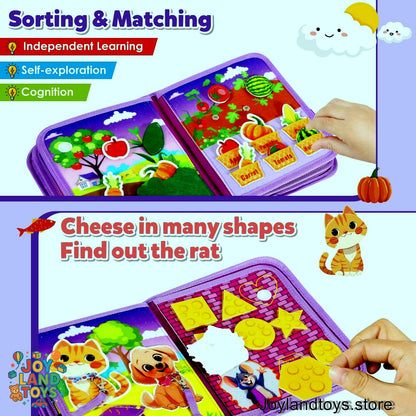 Joy Land Toys – 22-in-1 Montessori Farm Busy Book for Toddlers (Ages 1–3)