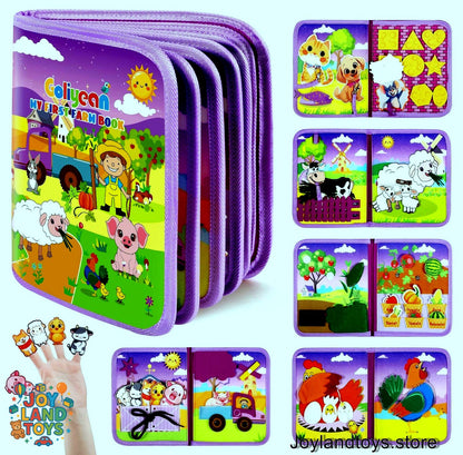 Joy Land Toys – 22-in-1 Montessori Farm Busy Book for Toddlers (Ages 1–3)