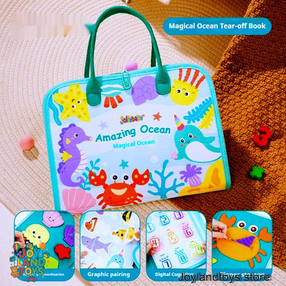Joy Land Toys Tear Book – Soft Fabric Early Education Toy Set for Infants