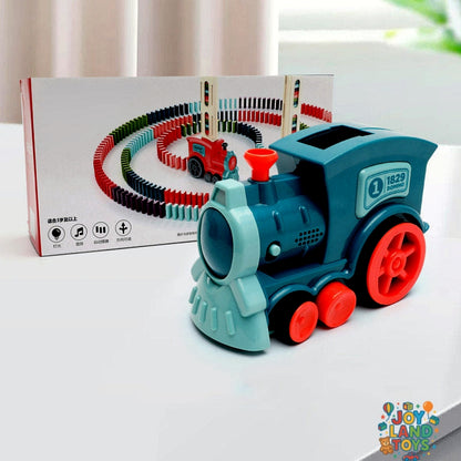 Joy Land Toys Domino Train Toys Baby Toys Car Puzzle Automatic Release Licensing Electric Building Blocks Train Toy