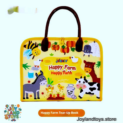 Joy Land Toys Tear Book – Soft Fabric Early Education Toy Set for Infants