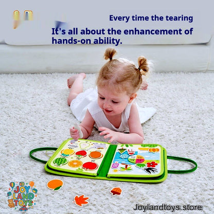 Joy Land Toys Tear Book – Soft Fabric Early Education Toy Set for Infants