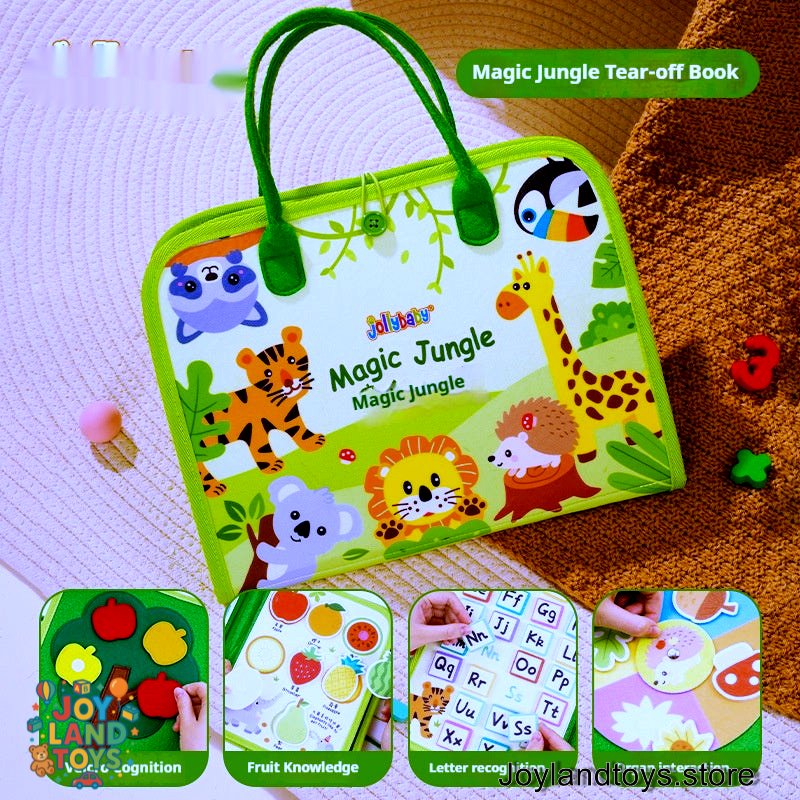Joy Land Toys Tear Book – Soft Fabric Early Education Toy Set for Infants