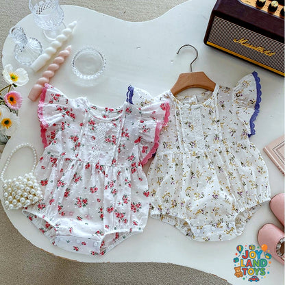 Joy Land Toys Cotton Baby Triangle Jumpsuit – Korean Style Summer Romper